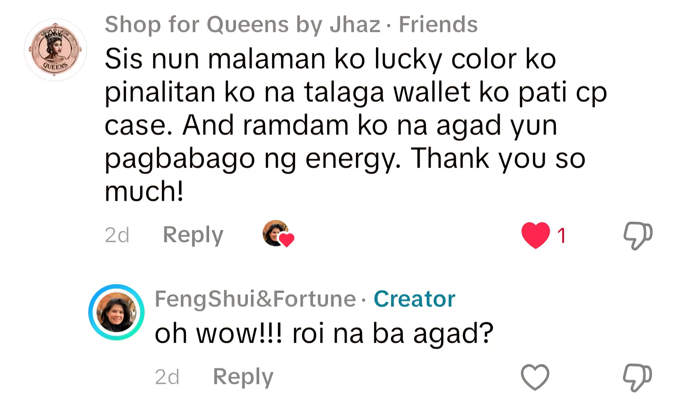 Lucky color testimony